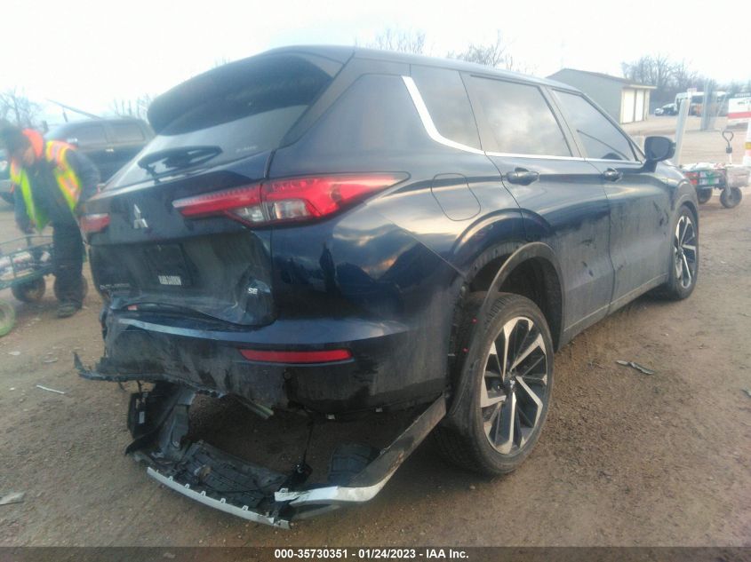 2022 MITSUBISHI OUTLANDER SE VIN: JA4J4UA83NZ038596