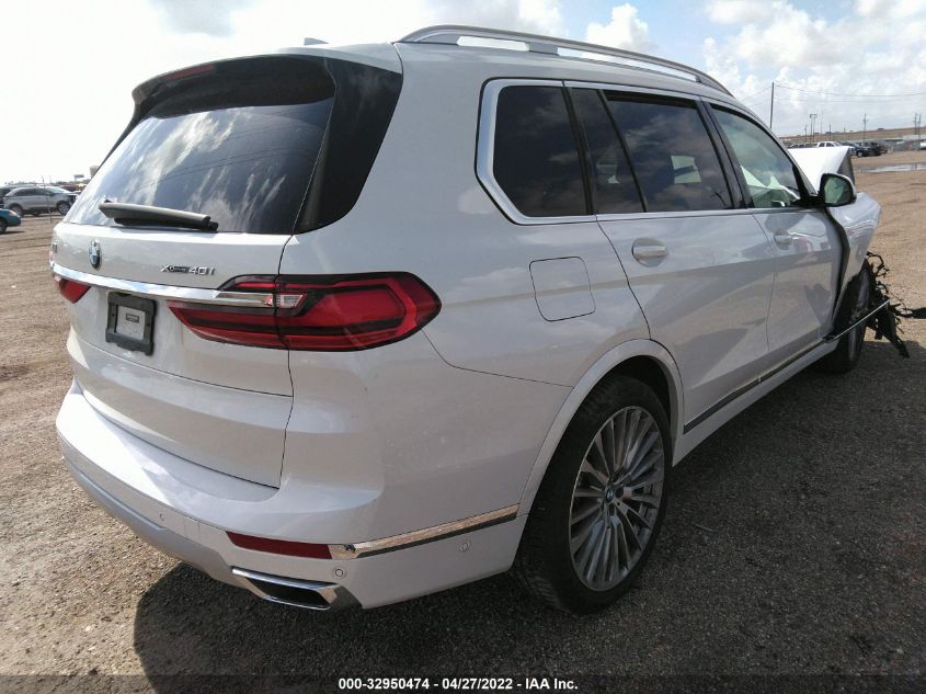 2022 BMW X7 XDRIVE40I VIN: 5UXCW2C0XN9J38732