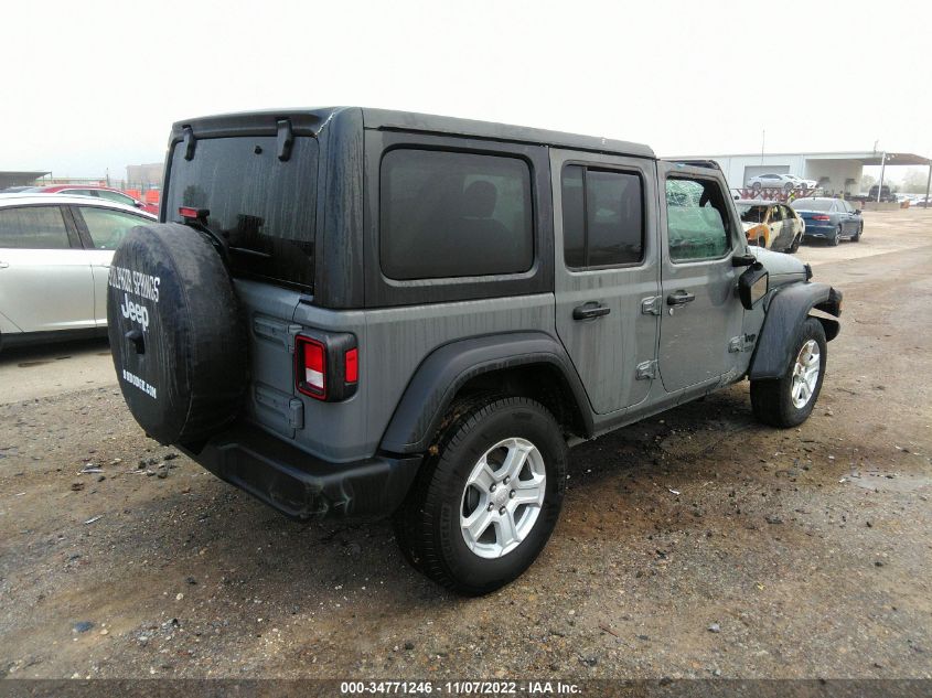 2021 JEEP WRANGLER UNLIMITED SPORT VIN: 1C4HJXKN4MW841114