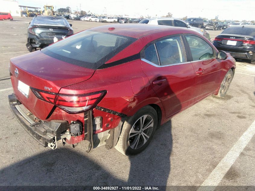 2021 NISSAN SENTRA SV VIN: 3N1AB8CV4MY242079