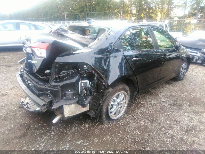 2021 TOYOTA COROLLA HYBRID LE VIN: JTDEAMDE9MJ004161