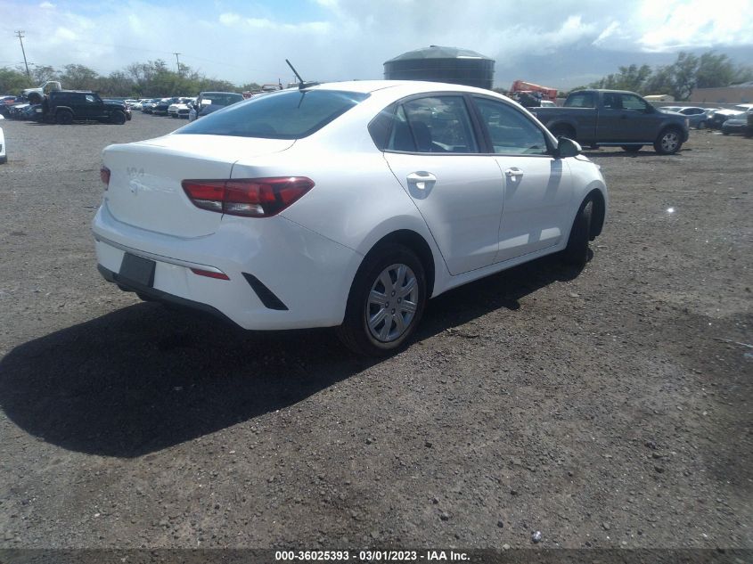 2022 KIA RIO LX VIN: 3KPA24AD2NE446060