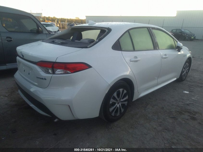 2021 TOYOTA COROLLA HYBRID LE VIN: JTDEAMDE8MJ003745