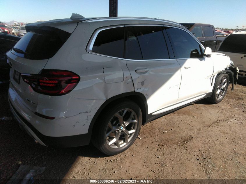 2021 BMW X3 SDRIVE30I VIN: 5UXTY3C0XM9E41415