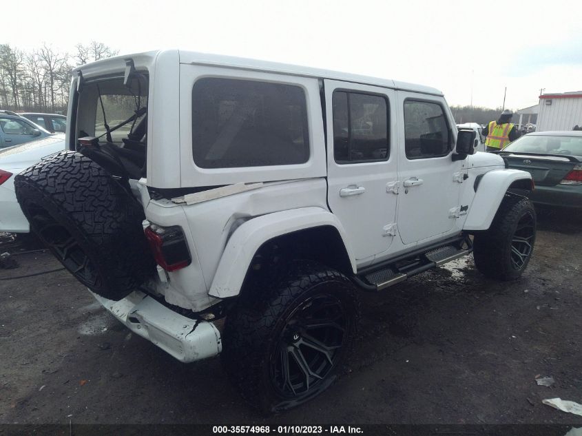 2021 JEEP WRANGLER UNLIMITED SAHARA HIGH VIN: 1C4HJXEG8MW760372