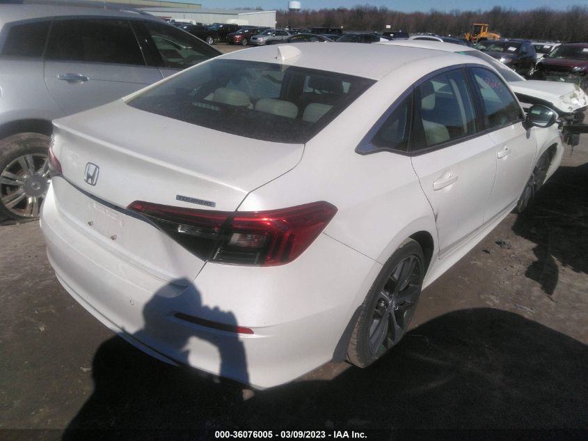 2022 HONDA CIVIC SEDAN TOURING VIN: 2HGFE1F95NH304467