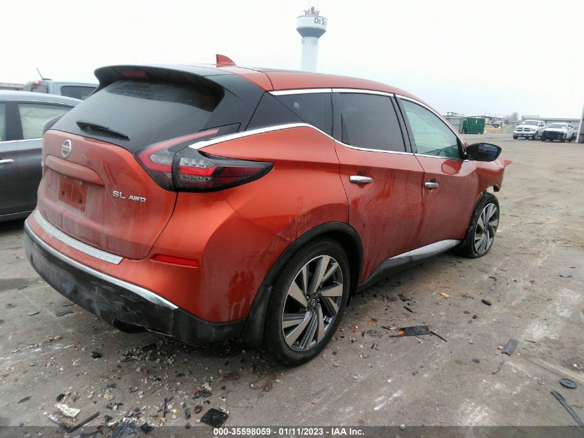 2021 NISSAN MURANO SL VIN: 5N1AZ2CS6MC132490