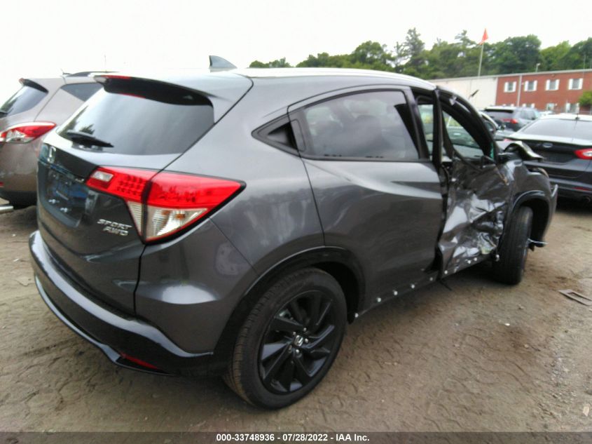 2022 HONDA HR-V SPORT VIN: 3CZRU6H16NM758421