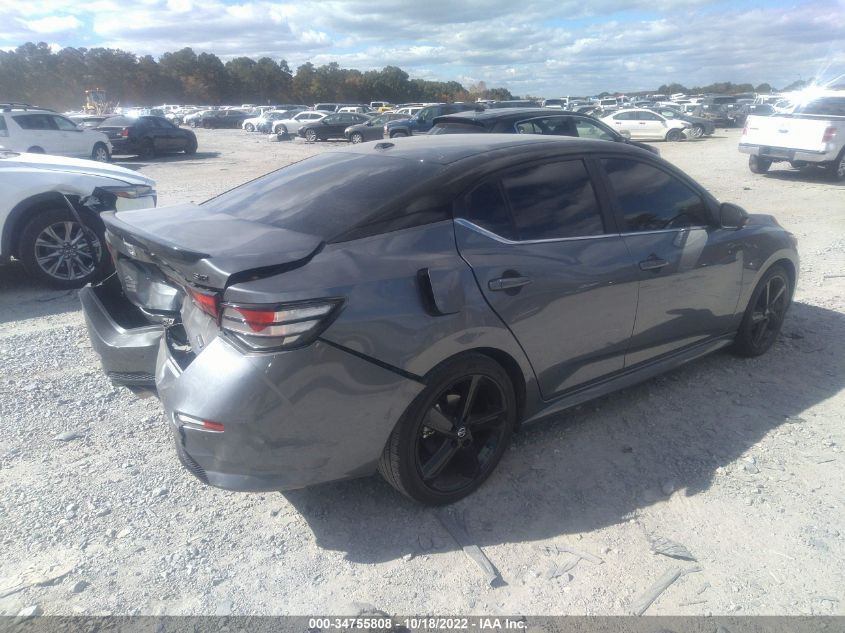 2022 NISSAN SENTRA SR VIN: 3N1AB8DV7NY213823