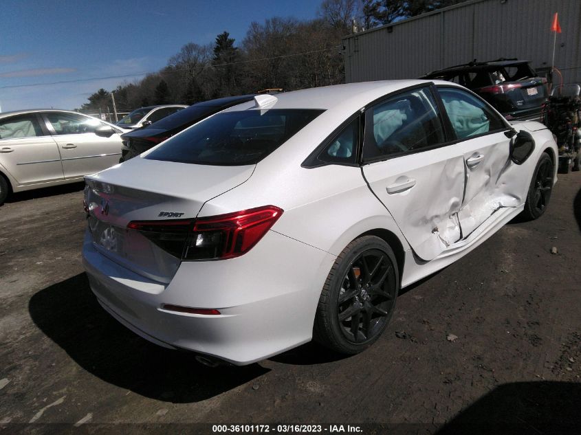 2023 HONDA CIVIC SEDAN SPORT VIN: 2HGFE2F54PH526097