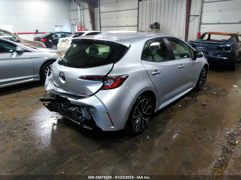 2022 TOYOTA COROLLA HATCHBACK XSE VIN: JTNC4MBE2N3181220