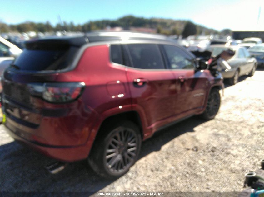 2022 JEEP COMPASS HIGH ALTITUDE VIN: 3C4NJDCB1NT102800