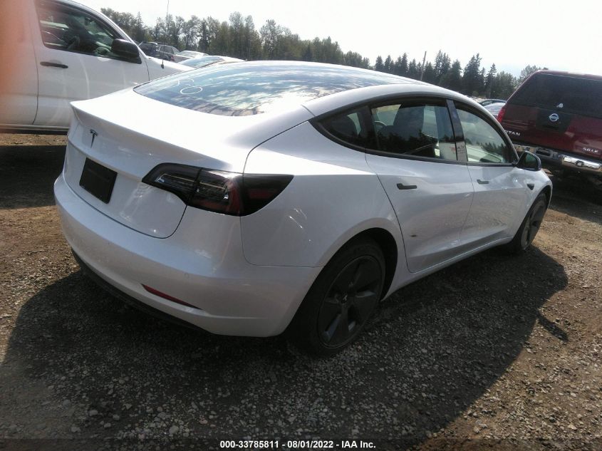 2022 TESLA MODEL 3 VIN: 5YJ3E1EA3NF232168