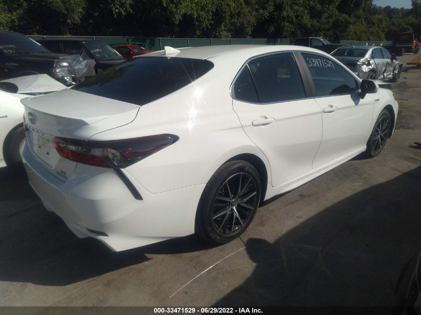 2021 TOYOTA CAMRY HYBRID SE VIN: 4T1S31AK9MU548692
