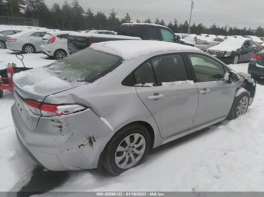 2022 TOYOTA COROLLA LE VIN: JTDEPMAE1N3018953