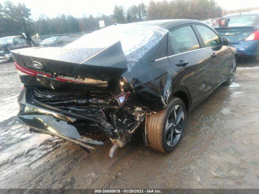 2022 HYUNDAI ELANTRA LIMITED VIN: 5NPLP4AG1NH066935