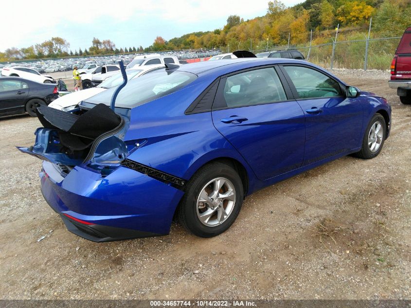 2021 HYUNDAI ELANTRA SE VIN: 5NPLL4AG6MH028000