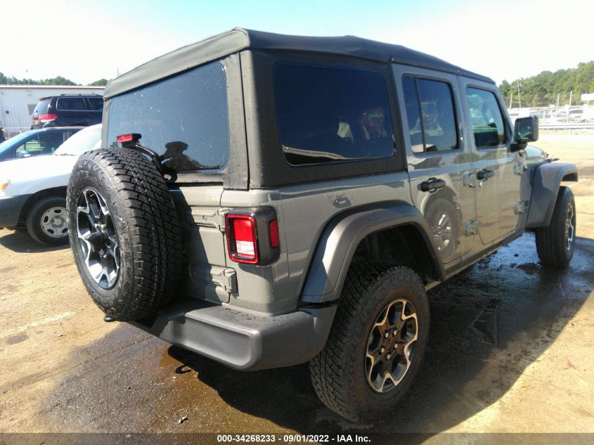 2021 JEEP WRANGLER UNLIMITED SPORT S VIN: 1C4HJXDN7MW714340
