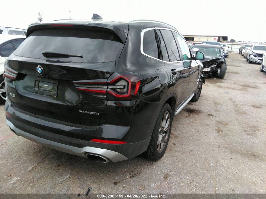 2022 BMW X3 SDRIVE30I VIN: 5UX43DP0XN9K71509