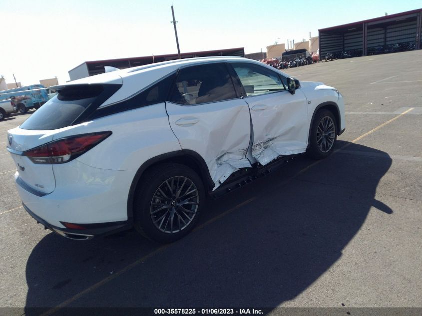2022 LEXUS RX RX 350 F SPORT HANDLING VIN: 2T2YZMDA7NC320718