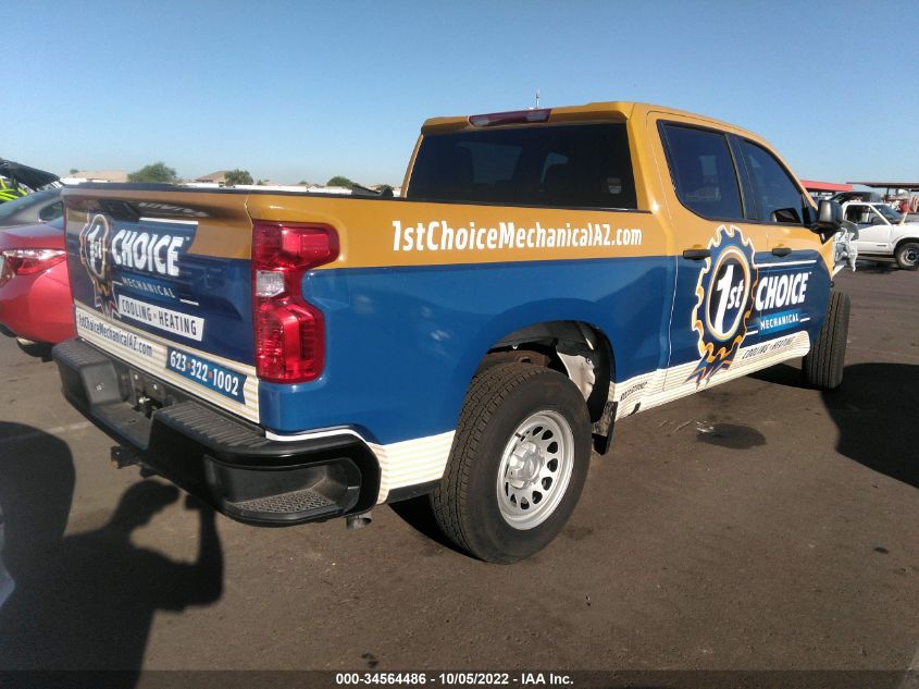 2022 CHEVROLET SILVERADO 1500 LTD WORK TRUCK VIN: 3GCPWAEK0NG198000