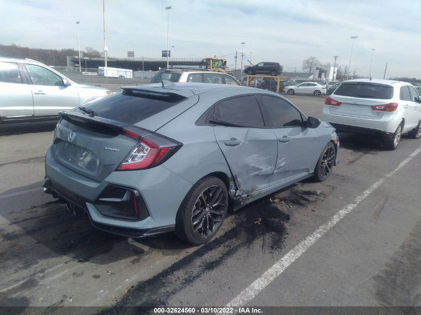 2021 HONDA CIVIC HATCHBACK SPORT VIN: SHHFK7H49MU408023