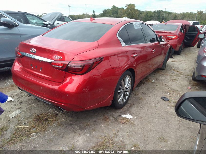 2022 INFINITI Q50 LUXE VIN: JN1EV7BP6NM311512