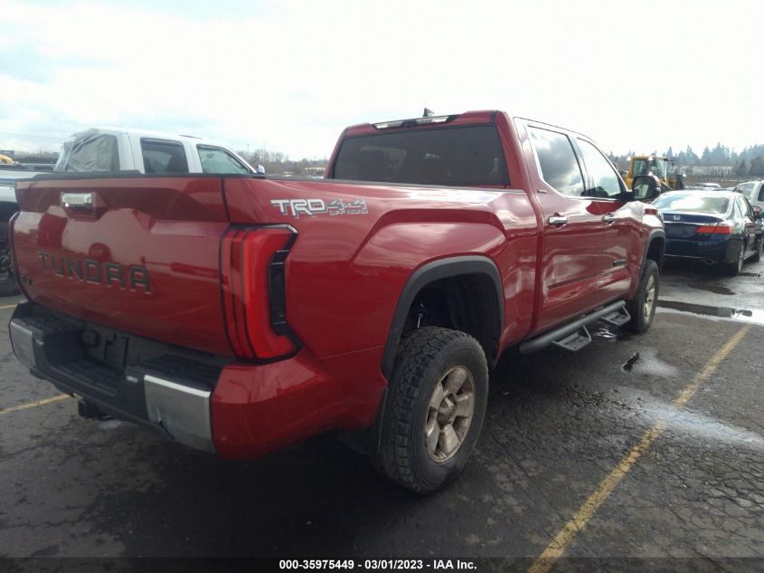 2022 TOYOTA TUNDRA 4WD LIMITED HYBRID VIN: 5TFJC5EC4NX001856