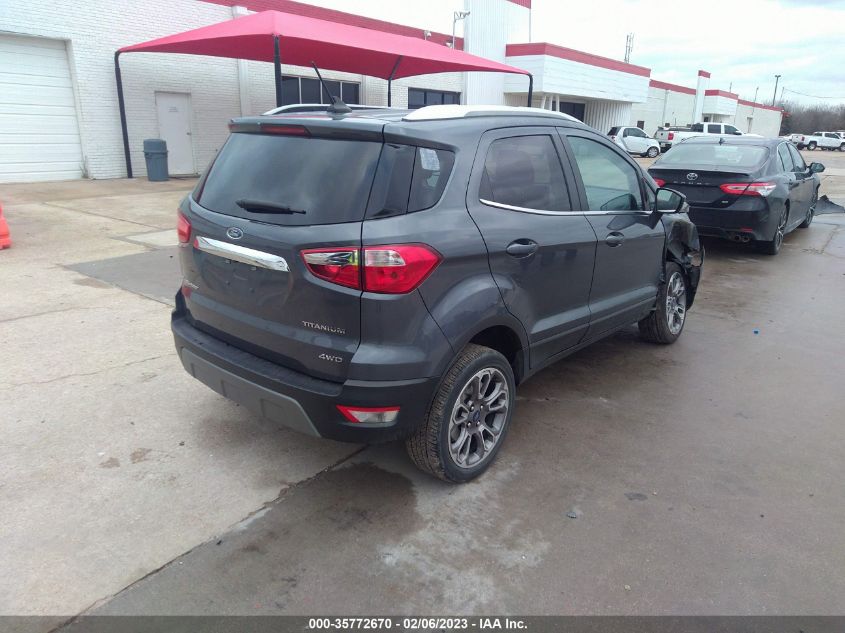2021 FORD ECOSPORT TITANIUM VIN: MAJ6S3KL3MC403350