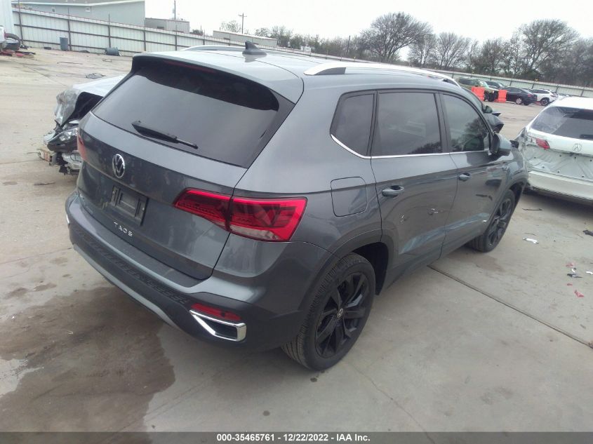 2022 VOLKSWAGEN TAOS SEL VIN: 3VV1X7B2XNM012203