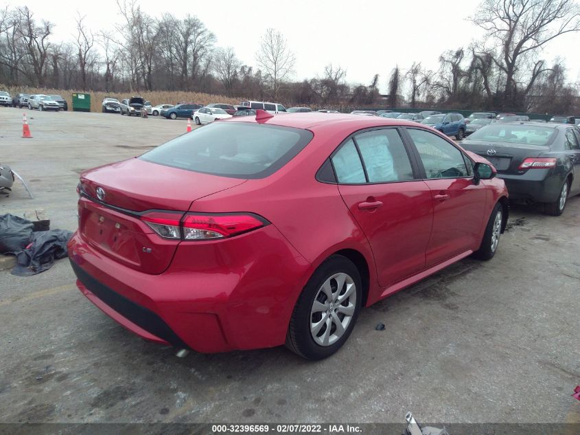 2020 TOYOTA COROLLA LE VIN: 5YFEPRAE6LP048435
