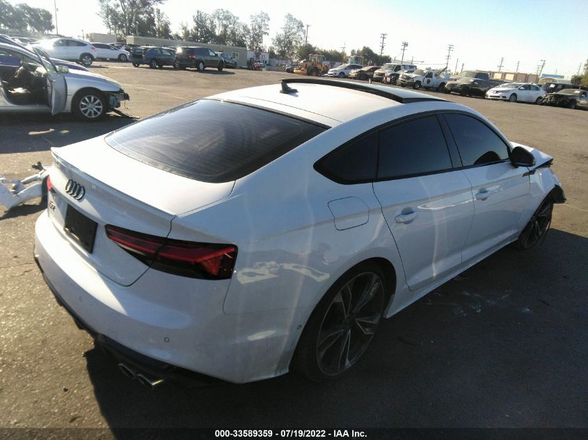 2022 AUDI S5 SPORTBACK PRESTIGE VIN: WAUB4CF55NA011365