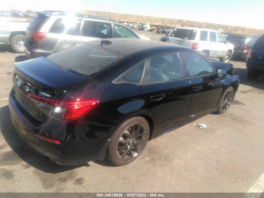 2022 HONDA CIVIC SEDAN SPORT VIN: 2HGFE2F56NH512442