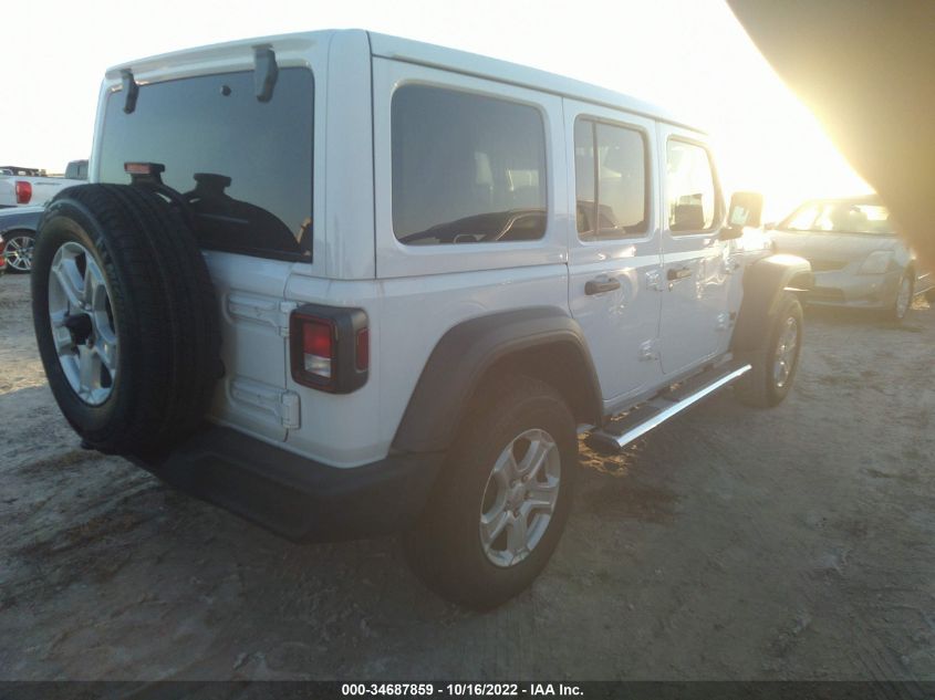 2022 JEEP WRANGLER UNLIMITED SPORT S VIN: 1C4HJXDN7NW160704