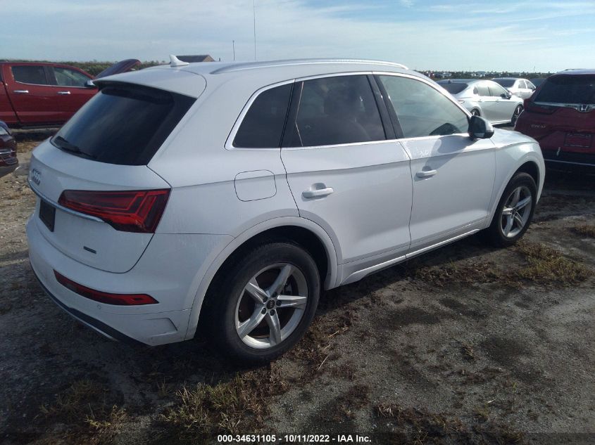 2021 AUDI Q5 PREMIUM VIN: WA1AAAFY8M2044594