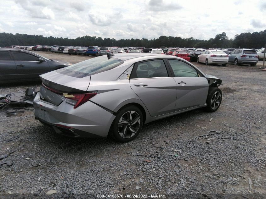 2022 HYUNDAI ELANTRA SEL VIN: 5NPLN4AGXNH078460