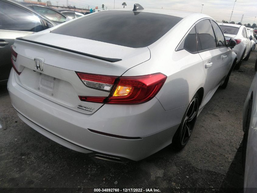 2021 HONDA ACCORD SEDAN SPORT SE VIN: 1HGCV1F46MA030037