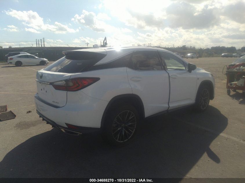 2022 LEXUS RX RX 350 F SPORT APPEARANCE VIN: 2T2SZMAA5NC234737