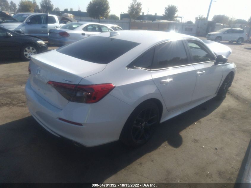 2022 HONDA CIVIC SEDAN SPORT VIN: 2HGFE2F57NH562377