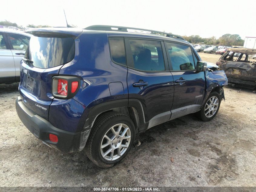 2021 JEEP RENEGADE LIMITED VIN: ZACNJDD16MPN23856