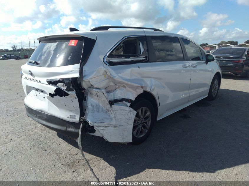 2022 TOYOTA SIENNA XLE VIN: 5TDYRKECXNS098336