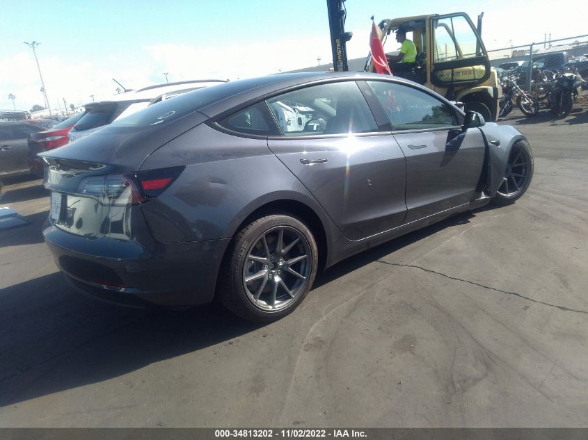 2022 TESLA MODEL 3 VIN: 5YJ3E1EA1NF376589