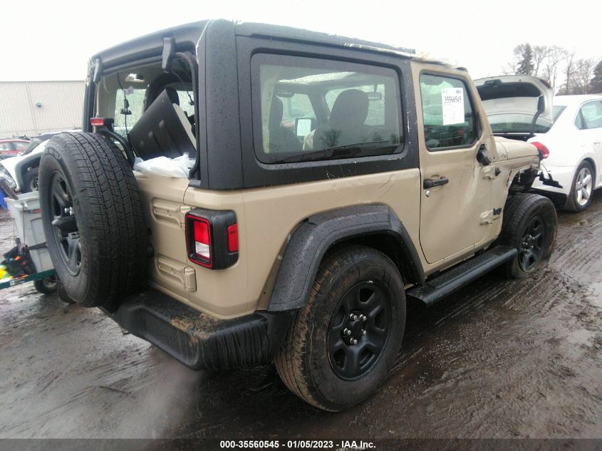 2022 JEEP WRANGLER SPORT VIN: 1C4GJXAN2NW260600