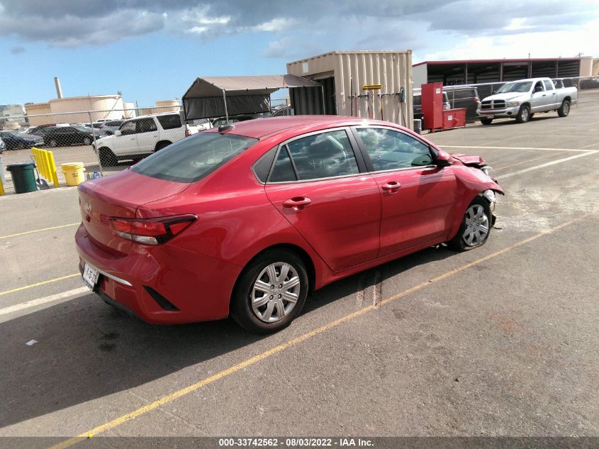 2022 KIA RIO S VIN: 3KPA24AD6NE478915
