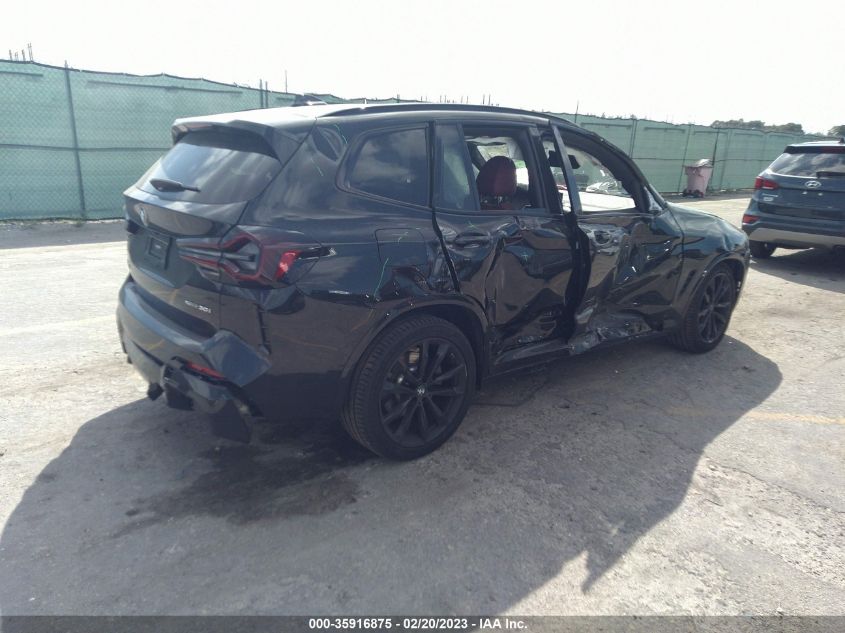2022 BMW X3 SDRIVE30I VIN: WBX47DP03NN137182