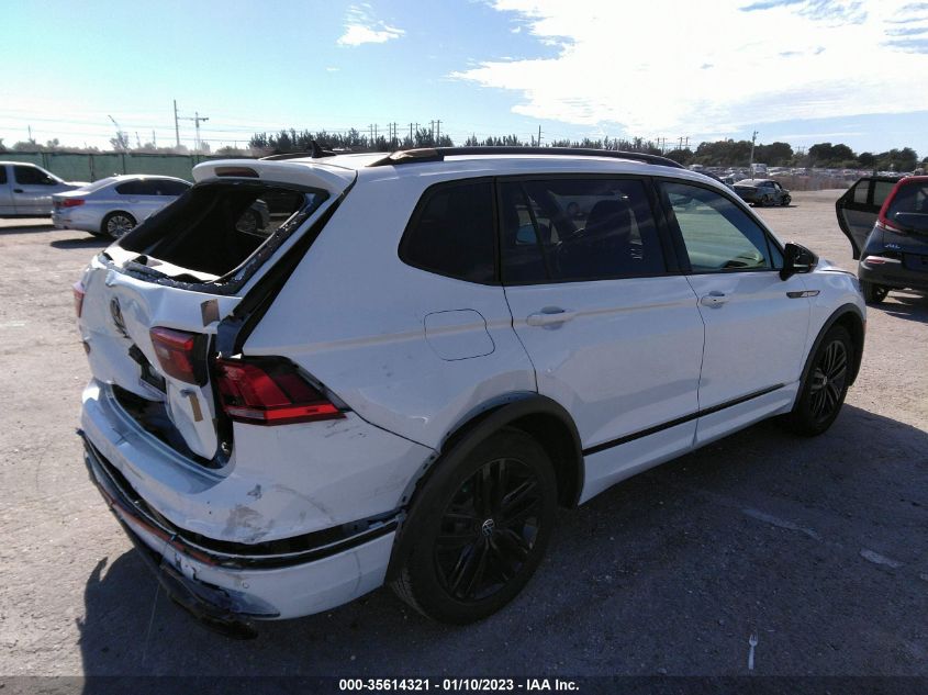 2022 VOLKSWAGEN TIGUAN SE R-LINE BLACK VIN: 3VVCB7AXXNM025490