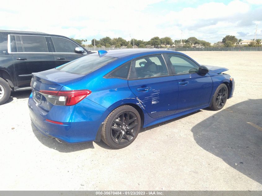 2022 HONDA CIVIC SEDAN SPORT VIN: 2HGFE2F52NH594864