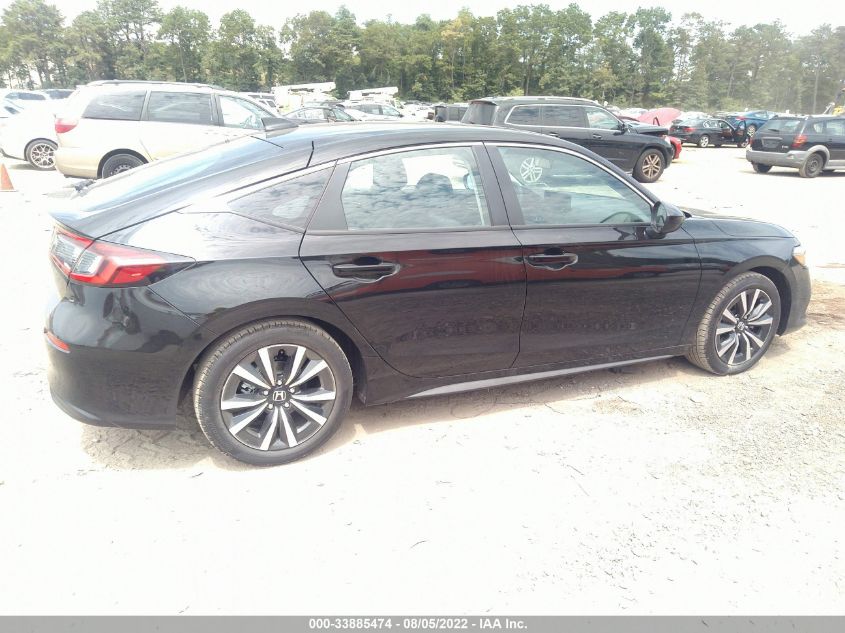 2022 HONDA CIVIC HATCHBACK EX-L VIN: 19XFL1H7XNE010543