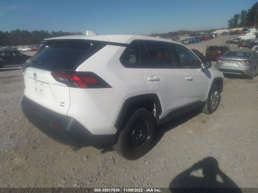 2022 TOYOTA RAV4 LE VIN: 2T3F1RFV7NW276872