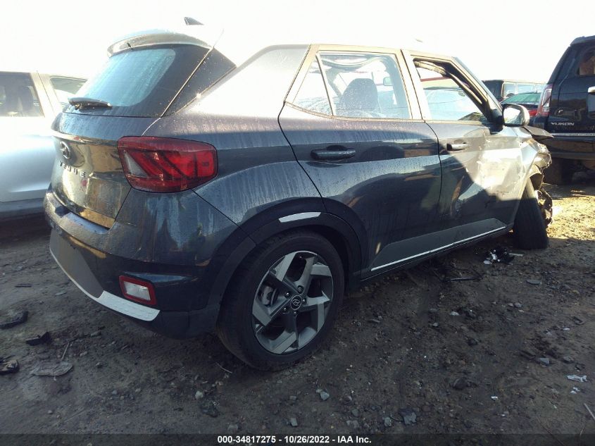 2022 HYUNDAI VENUE LIMITED VIN: KMHRC8A33NU132218